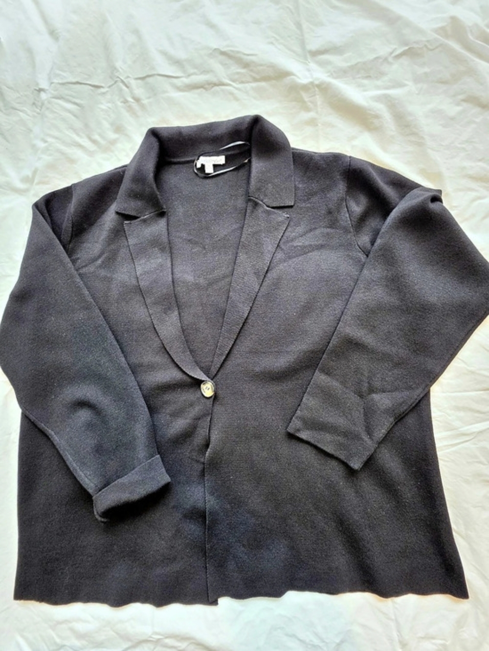 North Style Women's Knit Black Blazer Size XL